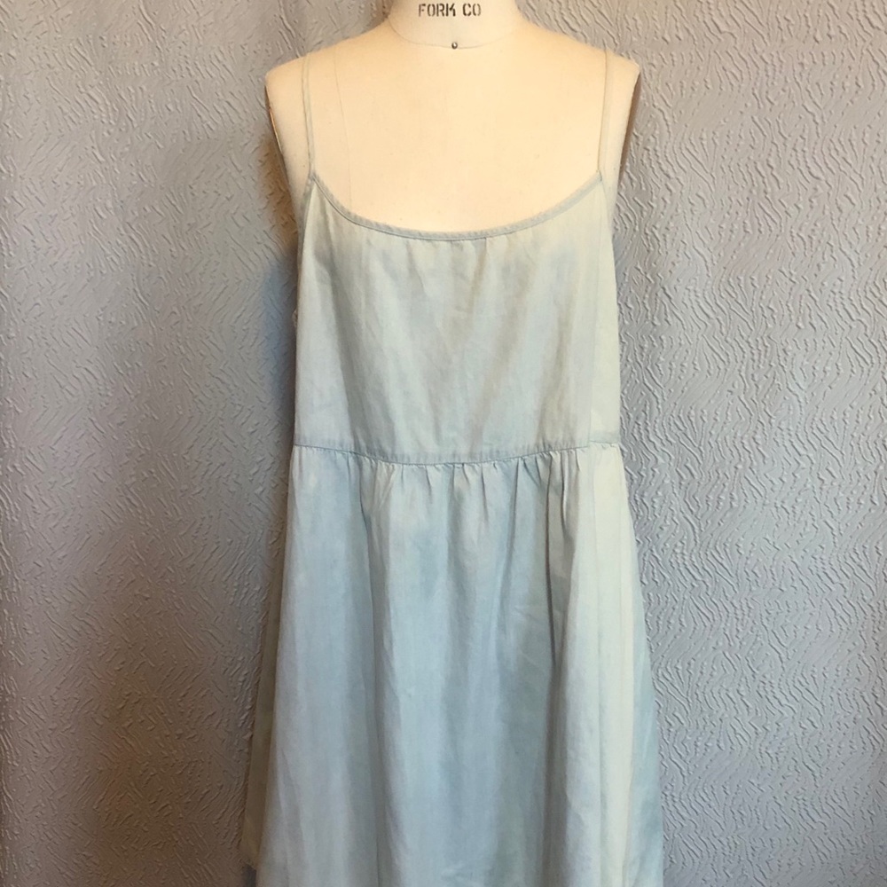 American Apparel M/L light denim dress
